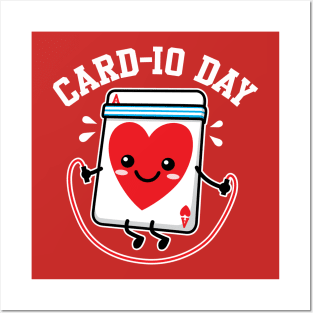 Ace of Hearts Card Cardio Day Posters and Art